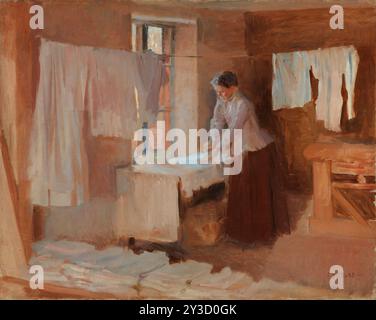 Woman Ironing, étude pour les Washerwoman, 1888. Banque D'Images