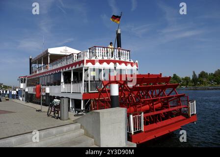 Bateau à aubes Schlei Princess, Kappeln, Schleswig-Holstein, Allemagne, Europe Banque D'Images