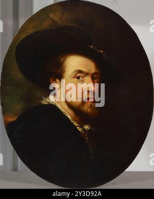 Autoportrait de Peter Paul Rubens, copie, 1800-1899. Banque D'Images