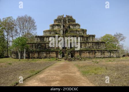 Prasat Thom, Koh Ker, Cambodge, Asie Banque D'Images