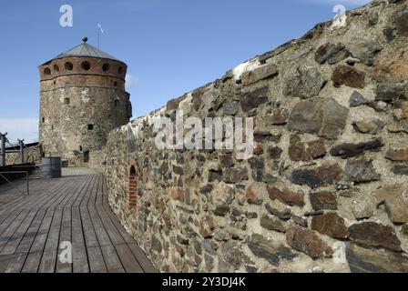 Château d'Olavinlinna, Savonlinna, Finlande, Europe Banque D'Images