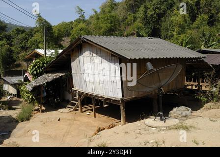 Village de Sobhad à Doi Inthanon, Thaïlande, Asie Banque D'Images