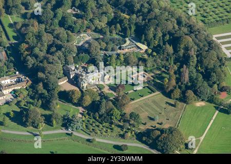 Maison de campagne de Lotherton Hall, jardins édouardiens et jardins ornithologiques, Leeds, 2023. Banque D'Images