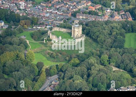 Château de Conisbrough, Doncaster, 2023. Banque D'Images