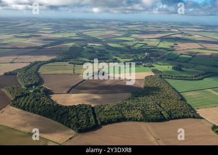 Parc paysager Sledmere House, East Riding of Yorkshire, 2023. Banque D'Images