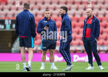 Leigh, Royaume-Uni. 13 septembre 2024. Jack Brown de Hull KR arrive avant le match Leigh Leopards vs Hull KR de Betfred Super League Round 26 au Leigh Sports Village, Leigh, Royaume-Uni, le 13 septembre 2024 (photo par Gareth Evans/News images) à Leigh, Royaume-Uni le 13/09/2024. (Photo de Gareth Evans/News images/SIPA USA) crédit : SIPA USA/Alamy Live News Banque D'Images