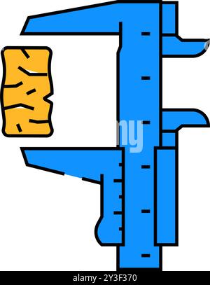 illustration de couleur d'icône de granulés de bois de contrôle de qualité Illustration de Vecteur