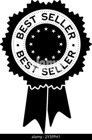 BEST seller rosette monochrome clip et illustration vectorielle Illustration de Vecteur