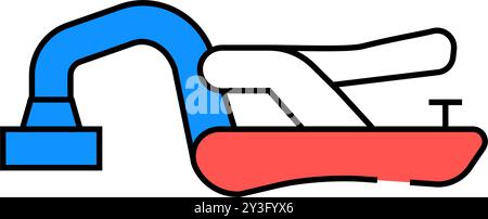 illustration en couleur de l'icône de pince d'établi Illustration de Vecteur