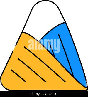illustration de couleur d'icône de premiers soins de bandage triangulaire Illustration de Vecteur