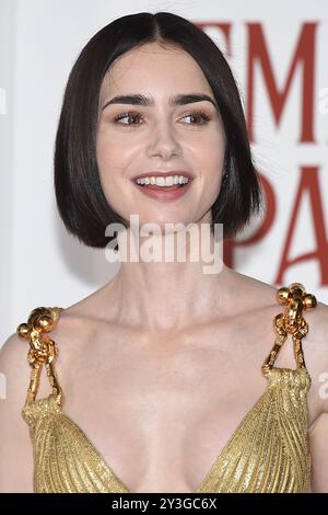 Roma, Latium. 10 septembre 2024. Lily Collins lors du tapis rouge Emily in Paris quatrième saison. Rome (Italie), 10 septembre 2024 crédit : massimo insabato/Alamy Live News Banque D'Images