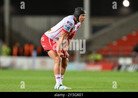 St Helens, Royaume-Uni. 13 septembre 2024. Jonny Lomax de fait Helens lors du match Betfred Super League Round 26 St Helens vs Castleford Tigers au Totally Wicked Stadium, St Helens, Royaume-Uni, 13 septembre 2024 (photo Cody Froggatt/News images) à St Helens, Royaume-Uni le 13/09/2024. (Photo de Cody Froggatt/News images/Sipa USA) crédit : Sipa USA/Alamy Live News Banque D'Images