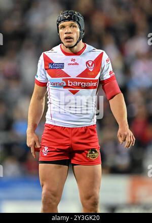 St Helens, Royaume-Uni. 13 septembre 2024. Jonny Lomax de fait Helens lors du match Betfred Super League Round 26 St Helens vs Castleford Tigers au Totally Wicked Stadium, St Helens, Royaume-Uni, 13 septembre 2024 (photo Cody Froggatt/News images) à St Helens, Royaume-Uni le 13/09/2024. (Photo de Cody Froggatt/News images/Sipa USA) crédit : Sipa USA/Alamy Live News Banque D'Images