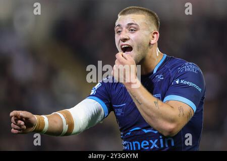 Leigh, Royaume-Uni. 13 septembre 2024. Mikey Lewis de Hull KR réagit lors du match de la Betfred Super League Round 26 Leigh Leopards vs Hull KR au Leigh Sports Village, Leigh, Royaume-Uni, 13 septembre 2024 (photo par Gareth Evans/News images) à Leigh, Royaume-Uni le 13/09/2024. (Photo de Gareth Evans/News images/SIPA USA) crédit : SIPA USA/Alamy Live News Banque D'Images