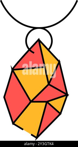 illustration de couleur d'icône de fabrication de bijoux Illustration de Vecteur