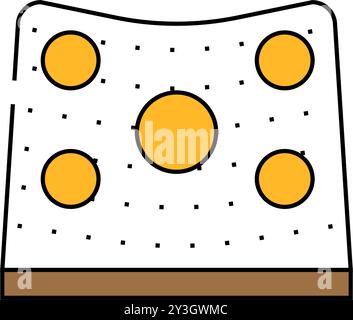 illustration en couleur de l'icône du formateur target Illustration de Vecteur