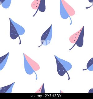 Minimaliste moderne motif floral abstrait sans couture dans des couleurs pastel. Illustration vectorielle Illustration de Vecteur