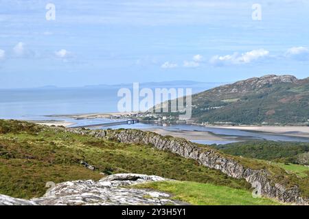 Estuaire de Mawddach dans le parc national d'Eryri (Snowdonia) - Nord du pays de Galles, Royaume-Uni - 13 septembre 2024 Banque D'Images