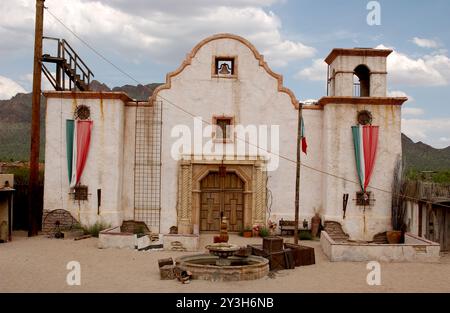 OLD TUCSON, ARIZONA, États-Unis : Old Backlot A aux studios Tucson A été le lieu d'innombrables films occidentaux et émissions de télévision au fil des ans. Banque D'Images