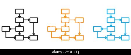 Collection de logos vectoriels d'icônes de planification pour l'interface utilisateur de l'application Web Illustration de Vecteur