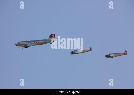 Le festival Air Legend à l'aérodrome de Villaroche, tous les deux week-ends de septembre. C'est l'un des plus grands rassemblements du genre en Europe Banque D'Images
