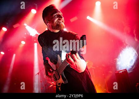 Copenhague, Danemark. 13 septembre 2024. Le groupe danois de metal progressif Iotunn donne un concert à Amager Bio lors du Copenhagen Metal Fest 2024 à Copenhague. Crédit : Gonzales photo/Alamy Live News Banque D'Images