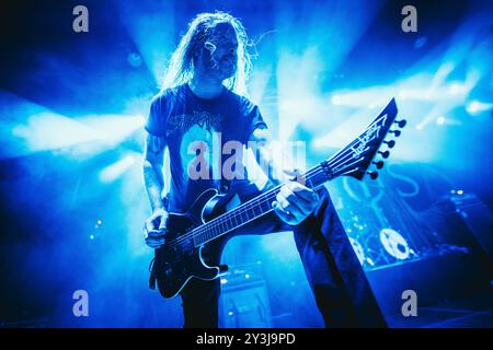 Copenhague, Danemark. 13 septembre 2024. Le groupe de death metal danois Livløs donne un concert à Amager Bio lors du Copenhagen Metal Fest 2024 à Copenhague. Crédit : Gonzales photo/Alamy Live News Banque D'Images