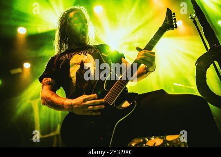 Copenhague, Danemark. 13 septembre 2024. Le groupe de death metal danois Livløs donne un concert à Amager Bio lors du Copenhagen Metal Fest 2024 à Copenhague. Crédit : Gonzales photo/Alamy Live News Banque D'Images