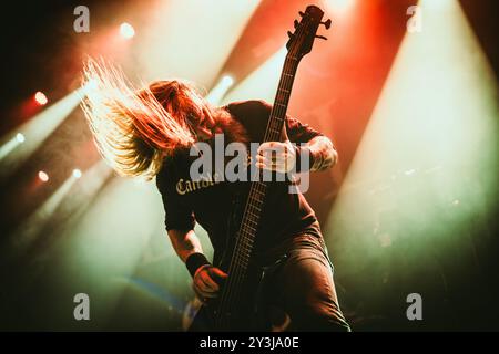 Copenhague, Danemark. 13 septembre 2024. Le groupe de death metal danois Livløs donne un concert à Amager Bio lors du Copenhagen Metal Fest 2024 à Copenhague. Crédit : Gonzales photo/Alamy Live News Banque D'Images