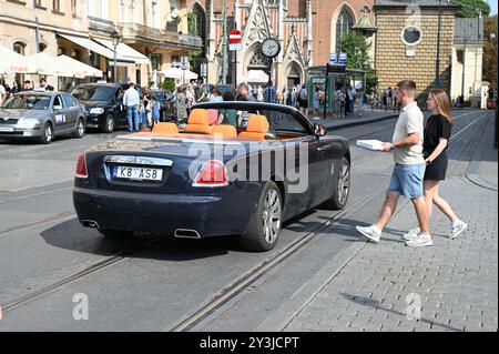 Rolls Royce Dawn cabriolet à Cracovie, Pologne. Banque D'Images