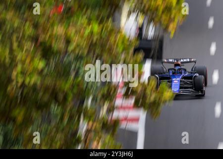 Bakou, Azerbaïdjan. 14 septembre 2024. Alexander Albon de Williams Racing en FP3. Ahmad Al Shehab/Alamy Live News. Banque D'Images