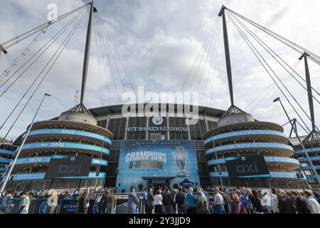 Vue générale de l'Etihad Stadium lors du match de premier League Manchester City vs Brentford à l'Etihad Stadium, Manchester, Royaume-Uni, le 14 septembre 2024 (photo Mark Cosgrove/News images) Banque D'Images