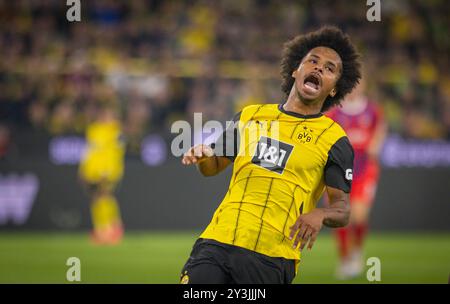 Dortmund, Allemagne. 13e septembre 2024. Karim Adeyemi (BVB) Borussia Dortmund - 1. FC Heidenheim 13.09.2024 Copyright (nur für journalistische Zwecke) by Banque D'Images