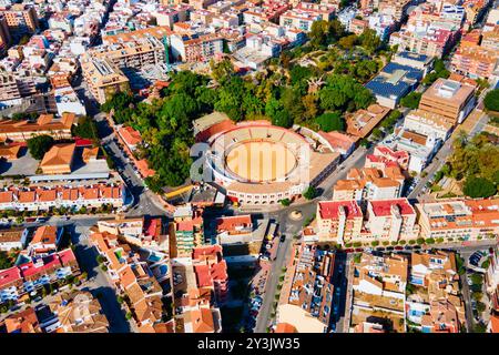 Vue panoramique aérienne du centre-ville de Fuengirola. Fuengirola est une ville de la province de Malaga en Andalousie, Espagne. Banque D'Images