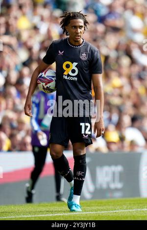 Burnley’s Bashir Humphreys lors du Sky Bet Championship match à Elland Road, Leeds. Date de la photo : samedi 14 septembre 2024. Banque D'Images