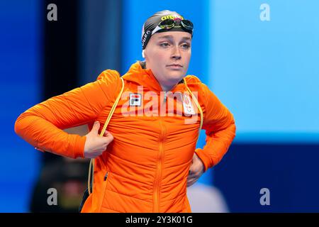 Nanterre, France. 30 août 2024. NANTERRE, FRANCE - AOÛT 30 : Lisa Kruger des pays-Bas avant de participer au 100m brasse féminin - finale SB9 lors du jour 2 des Jeux paralympiques d'été de para natation - Paris 2024 à Paris la Defense Arena le 30 août 2024 à Nanterre, France. (Photo de Joris Verwijst/Agence BSR) crédit : Agence BSR/Alamy Live News Banque D'Images