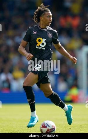 Burnley’s Bashir Humphreys lors du Sky Bet Championship match à Elland Road, Leeds. Date de la photo : samedi 14 septembre 2024. Banque D'Images