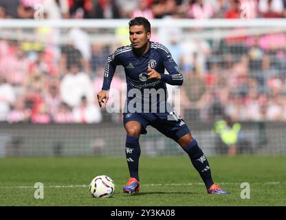 Southampton, Royaume-Uni. 14 septembre 2024. Le Casemiro de Manchester United lors du match de premier League au St Mary's Stadium de Southampton. Le crédit photo devrait se lire : Paul Terry/Sportimage crédit : Sportimage Ltd/Alamy Live News Banque D'Images