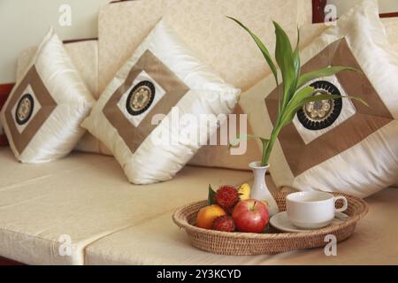 Panier de fruits dans un hôtel 5 étoiles Banque D'Images