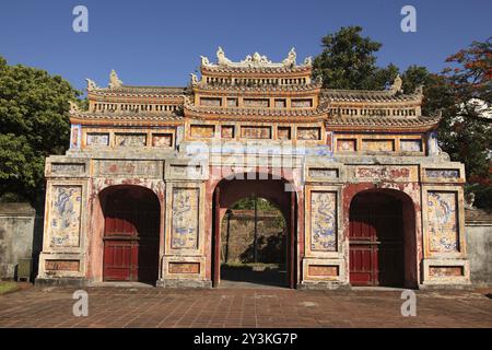 Prise à la Citadelle de Hue, Vietnam, Asie Banque D'Images