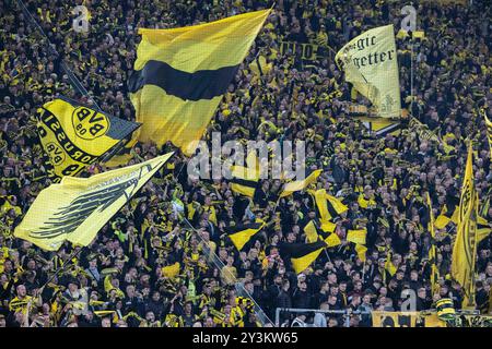 Allemagne. 13 septembre 2024. Fußball 1. Liga Borussia Dortmund - 1. FC Heidenheim AM 13.09.2024 im signal Iduna Park in Dortmund Fanblock/fans von Dortmund la réglementation DFB interdit toute utilisation de photographies comme séquences d'images et/ou quasi-vidéo. Foto : Revierfoto crédit : ddp Media GmbH/Alamy Live News Banque D'Images