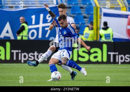 Como, Italie - spetember 14 2024 - Como vs Bologna série A - strefezza gabriel como crédit : Kines Milano/Alamy Live News Banque D'Images