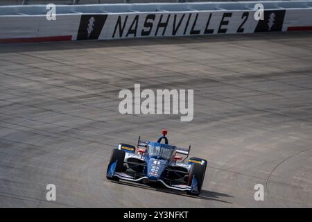 Lebanon, TN, États-Unis. 14 septembre 2024. LINUS LUNDQVIST (R) (8) (SWE) de Stockholm, Suède pratique pour le Grand Prix Big machine Music City présenté par Gainbridge à Nashville Superspeedway au Liban, TN. (Crédit image : © Walter G. Arce Sr./ASP via ZUMA Press Wire) USAGE ÉDITORIAL SEULEMENT! Non destiné à UN USAGE commercial ! Banque D'Images