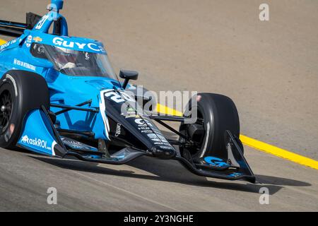 Lebanon, TN, États-Unis. 14 septembre 2024. CHRISTIAN RASMUSSEN (R) (20) (DNK) de Copenhague, Danemark pratique pour le Grand Prix Big machine Music City présenté par Gainbridge à Nashville Superspeedway au Liban, TN. (Crédit image : © Walter G. Arce Sr./ASP via ZUMA Press Wire) USAGE ÉDITORIAL SEULEMENT! Non destiné à UN USAGE commercial ! Banque D'Images