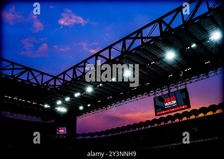 Milan, Italie. 14 septembre 2024. Stade San Siro avant le match de football Serie A entre Milan et Venezia au stade San Siro de Milan, Italie du Nord - samedi 14 septembre 2024. Sport - Soccer . (Photo de Spada/Lapresse) crédit : LaPresse/Alamy Live News Banque D'Images