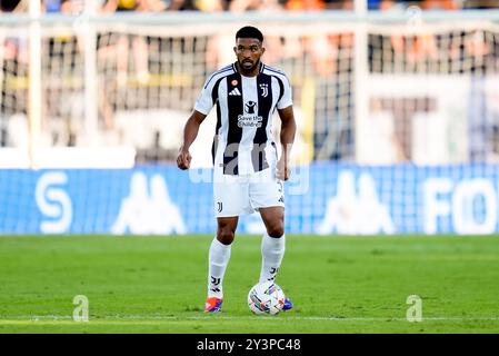 Empoli, Italie. 14 septembre 2024. Bremer de la Juventus FC lors du match de Serie A Enilive entre Empoli FC et Juventus FC au Stadio Carlo Castellani le 14 septembre 2024 à Empoli, Italie. Crédit : Giuseppe Maffia/Alamy Live News Banque D'Images