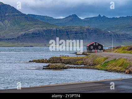 Fjords de l'Est de l'Islande Banque D'Images