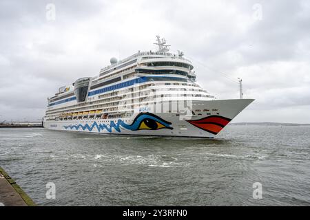 Gothenburg, Suède - octobre 29 2022 : bateau de croisière AIDAsol au départ de Gothenburg Banque D'Images