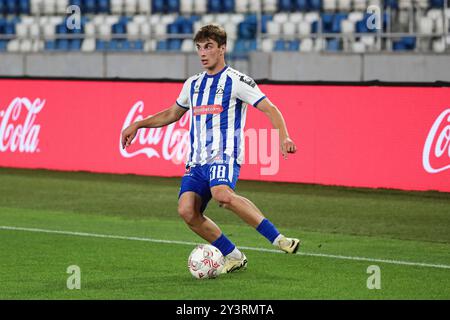 Saba Kharebashvili du Dinamo Tbilissi lors du match de la ligue de football géorgienne 2024 entre le FC Dinamo Tbilissi et le FC Torpedo Kutaisi au Boris Paitchadze Dinamo Arena le 18 août 2024 à Tbilissi, Géorgie. Tbilissi Dinamo Arena nommé d'après Boris Paichadze, Akaki Tsereteli Avenue, Didube, Tbilissi, 0154, Géorgie Géorgie Copyright : xArturxStabulnieksx 653769 Banque D'Images