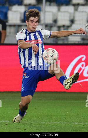 Saba Kharebashvili du Dinamo Tbilissi lors du match de la ligue de football géorgienne 2024 entre le FC Dinamo Tbilissi et le FC Torpedo Kutaisi au Boris Paitchadze Dinamo Arena le 18 août 2024 à Tbilissi, Géorgie. Tbilissi Dinamo Arena nommé d'après Boris Paichadze, Akaki Tsereteli Avenue, Didube, Tbilissi, 0154, Géorgie Géorgie Copyright : xArturxStabulnieksx 654409 Banque D'Images